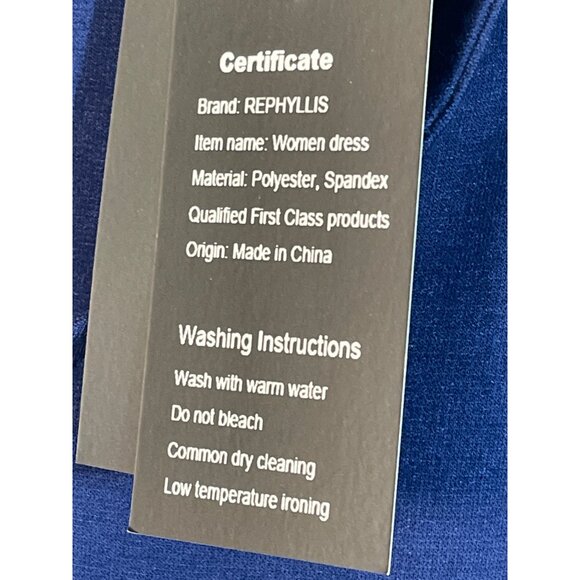 NWT Rephyllis In M With‎ Pockets Womens Blue Dress Navy blue - Picture 4 of 12